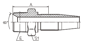 Metrische Mannelijke Opnieuw te gebruiken Hydraulische de Slangmontage 15618 van SAE - R5-de Draadstaaf van de Slangkoker