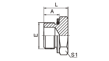 4h de mannelijke Metrische Hydraulische van de de Montagel-reeks van het Adaptersmessing Stop ISO 6149-3