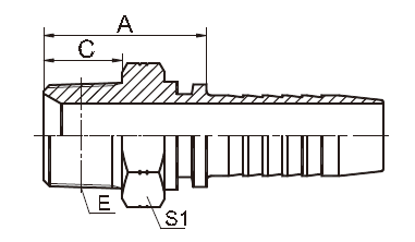 Uitsteeksel 2 Mannelijk Geplateerd de Verbindingszink van 13011-SP van de Duimbsp Hydraulisch Montage