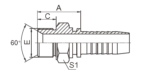 De metrische 60 Montage van de Graadkegel/Industriële Slangkoppelingen Gesmede Technieken